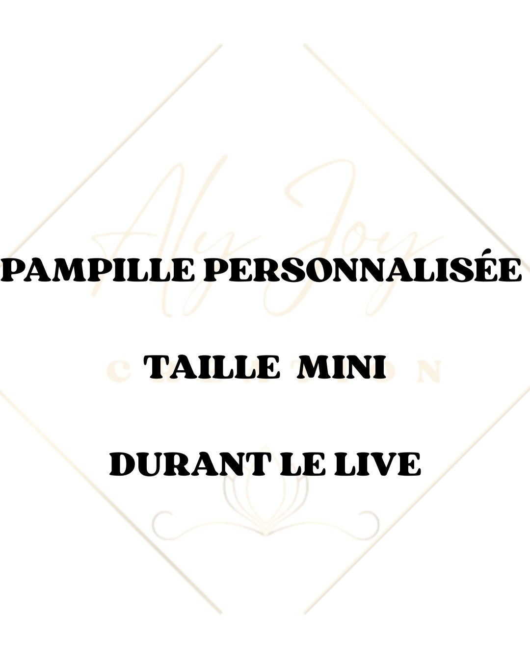 Pampille mini personnalisée