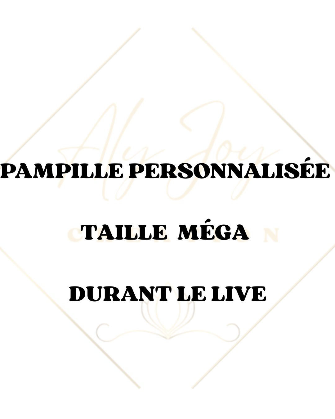 Pampille méga personnalisée