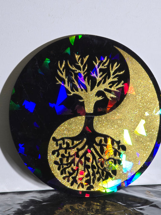 Décoration murale Yin & Yang – Arbre de Vie (sur demande)