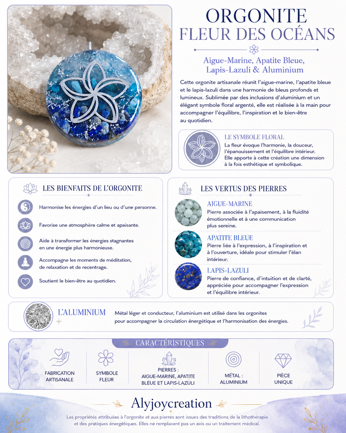 ORGONITE FLEUR DES OCÉANS
