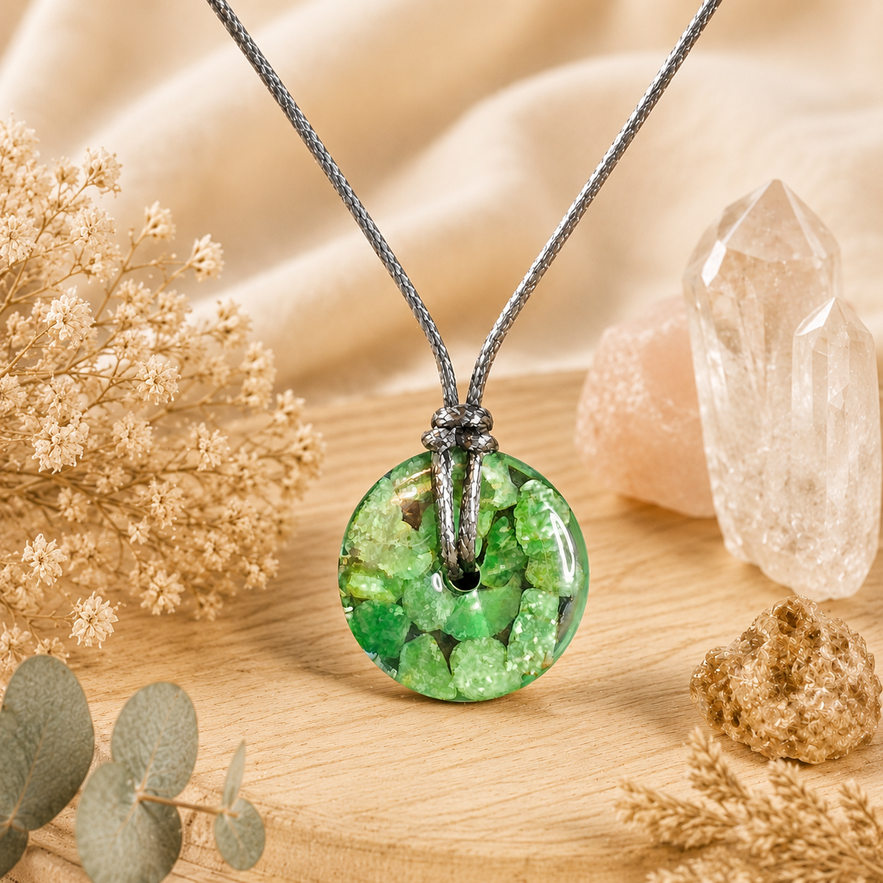 Collier donut - Aventurine Verte