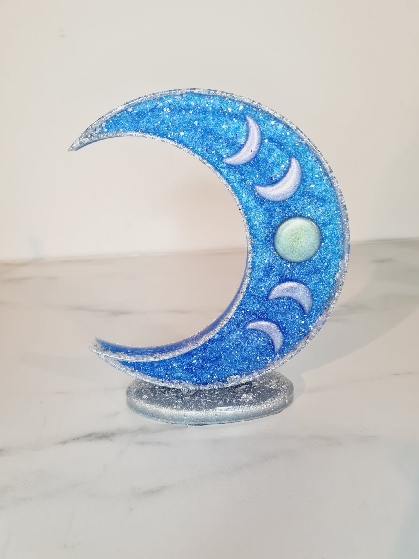 LUNE SUR SOCLE EFFET DIAMANT