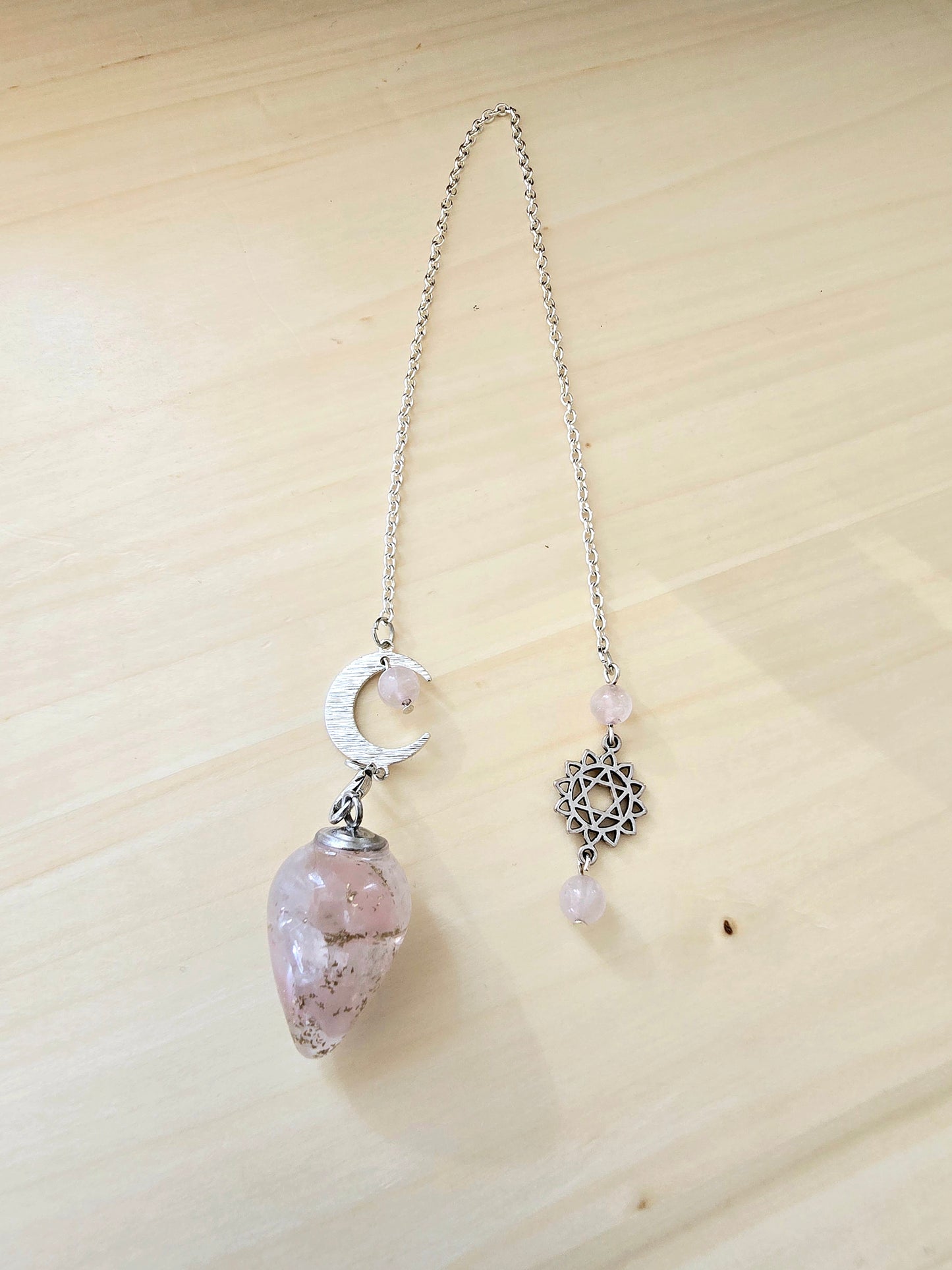 Pendule en Orgonite Quartz rose