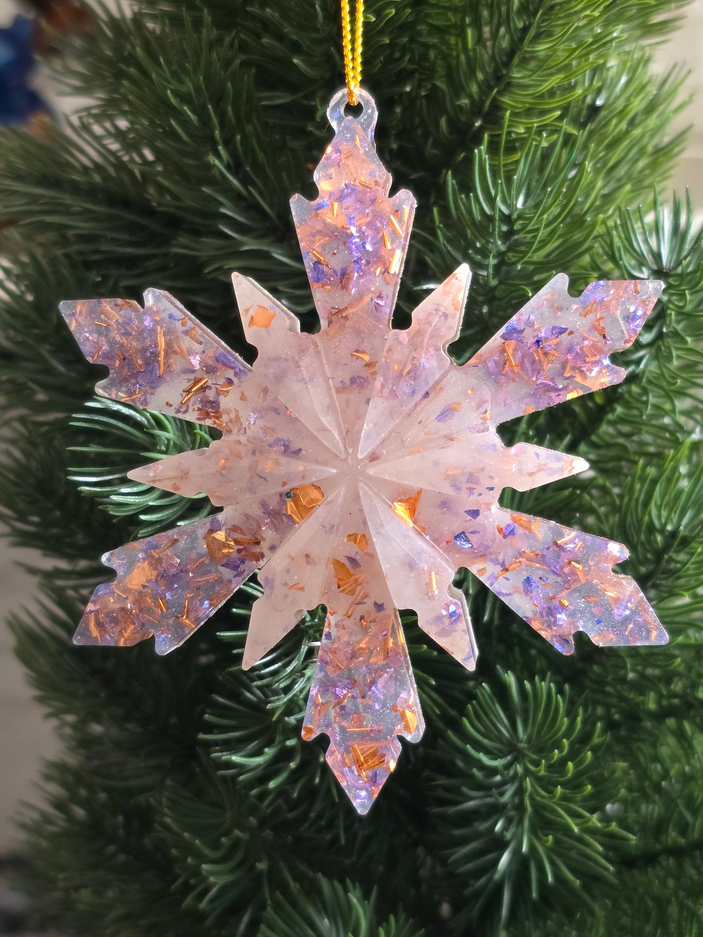 FLOCON DE SAPIN ( 2 achetés/ 1 boule Joyeux Noël offerte )