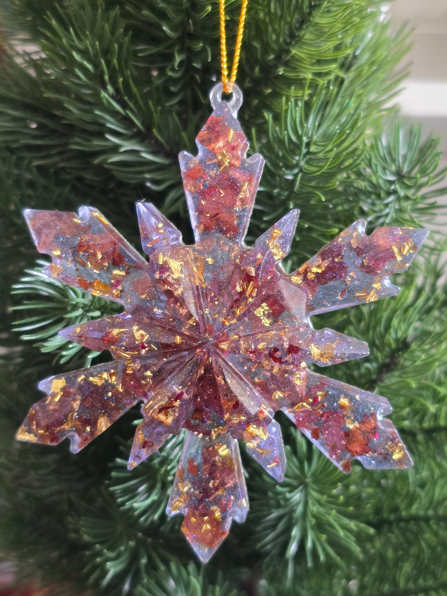 FLOCON DE SAPIN ( 2 achetés/ 1 boule Joyeux Noël offerte )