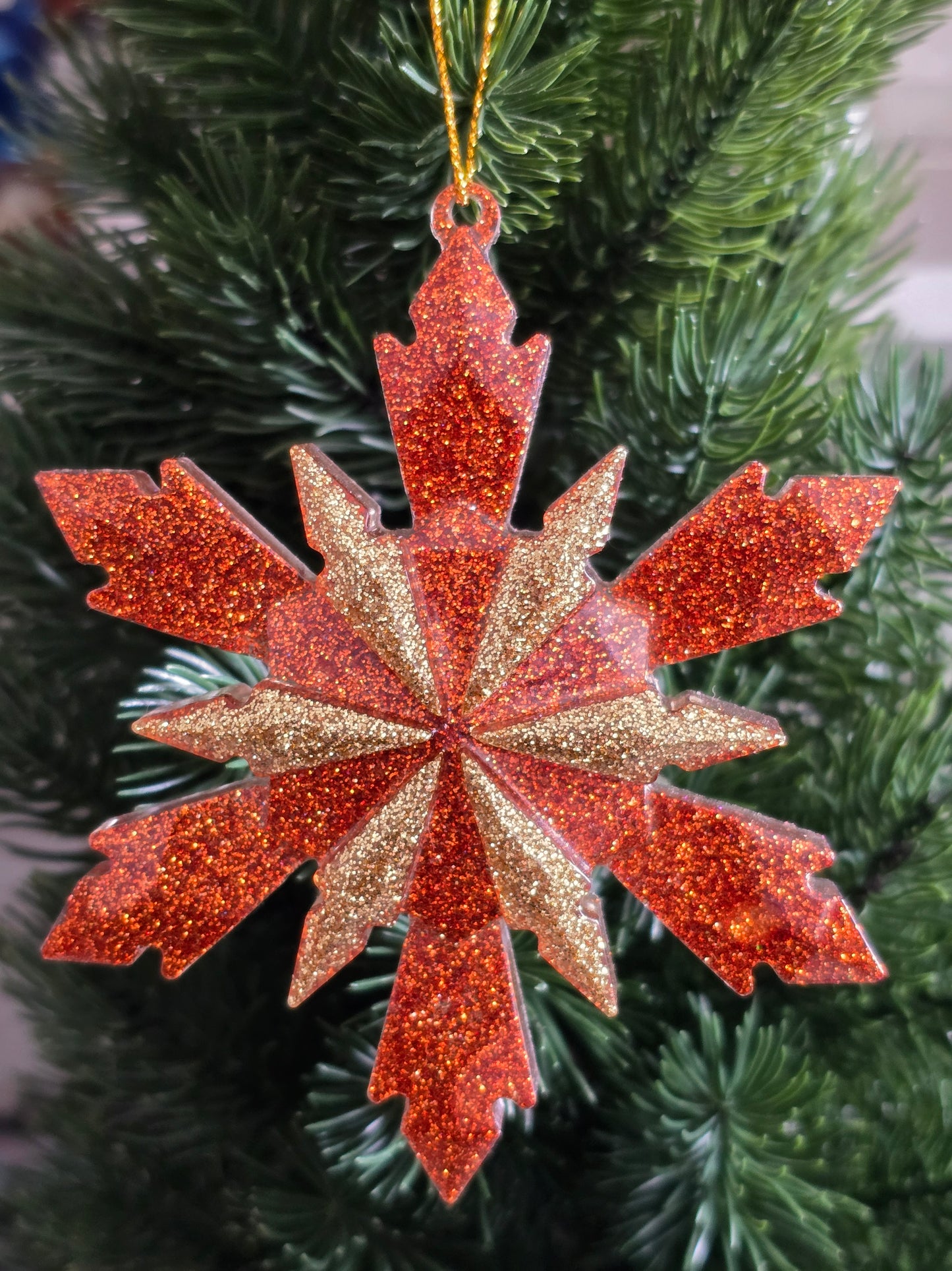 FLOCON DE SAPIN ( 2 achetés/ 1 boule Joyeux Noël offerte )