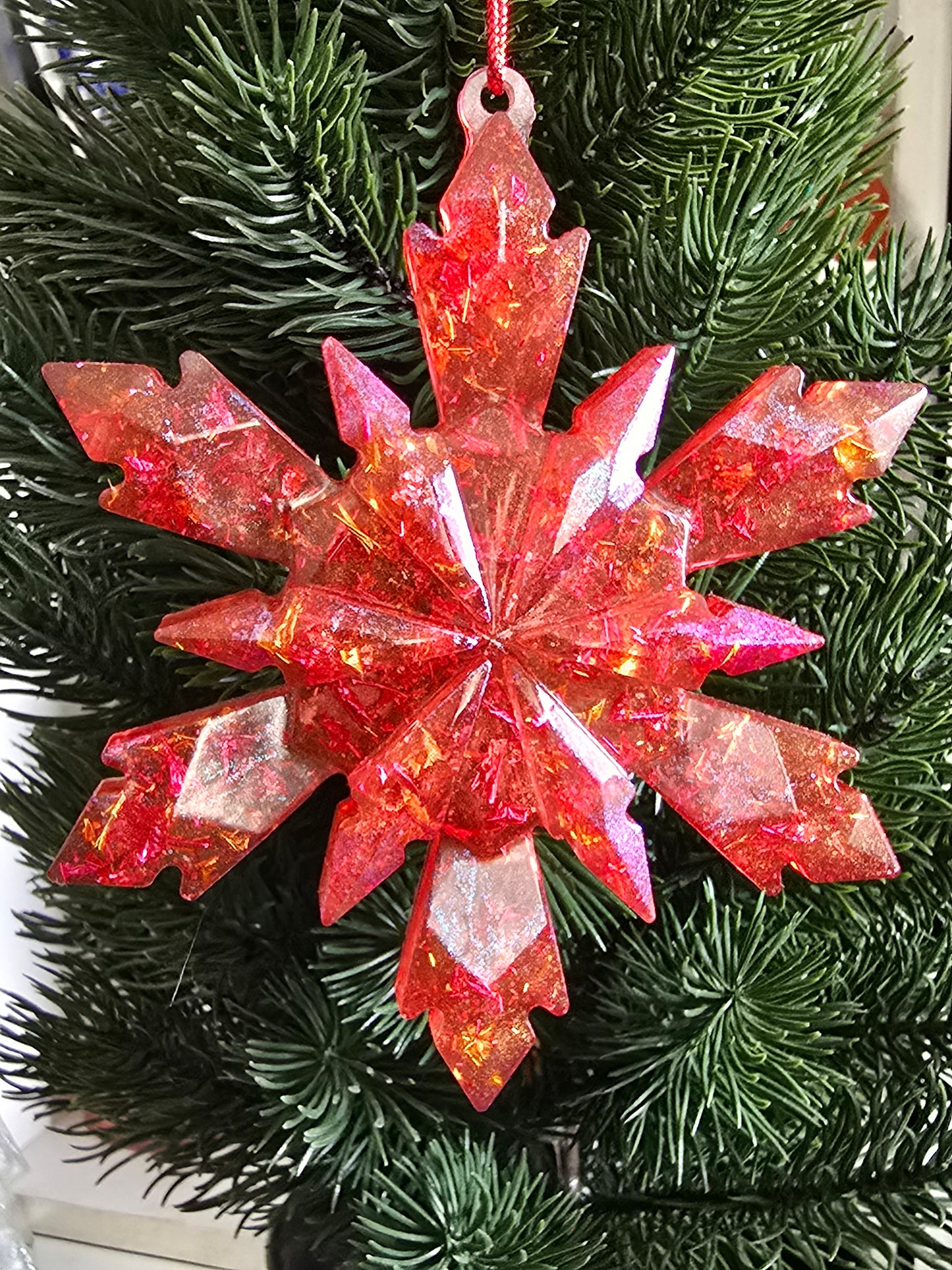 FLOCON DE SAPIN ( 2 achetés/ 1 boule Joyeux Noël offerte )