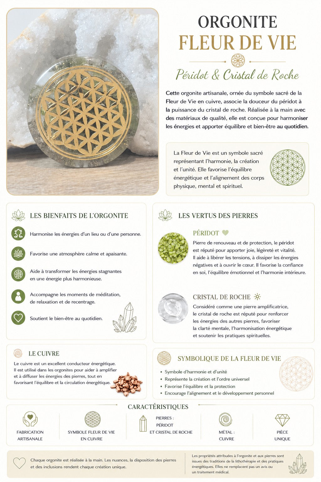 ORGONITE FLEUR DE VIE