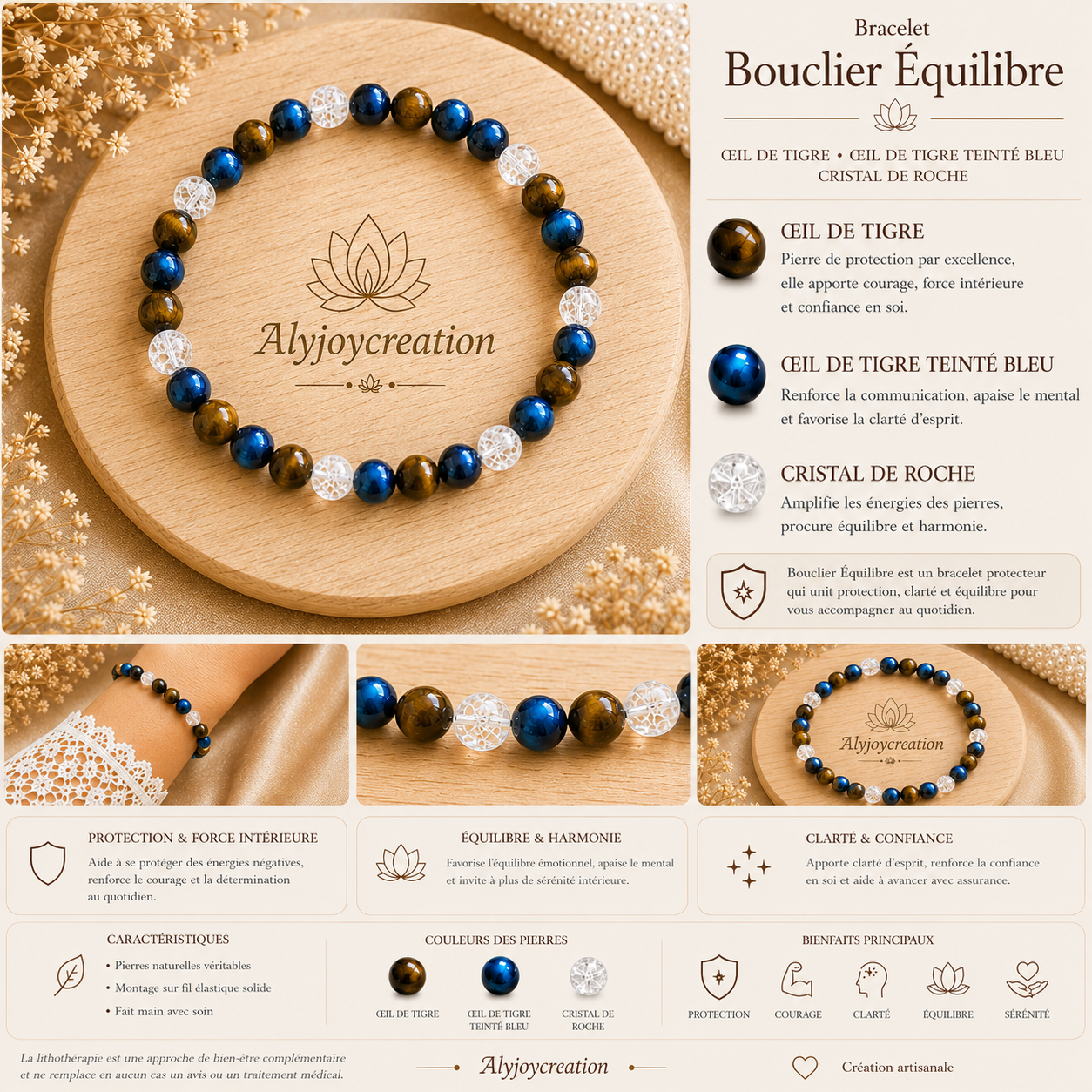 Bracelet Bouclier Équilibre