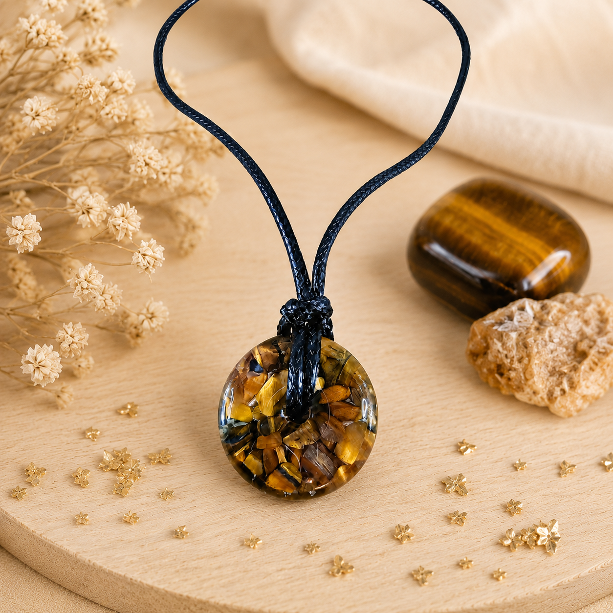 Collier donut - Œil de Tigre