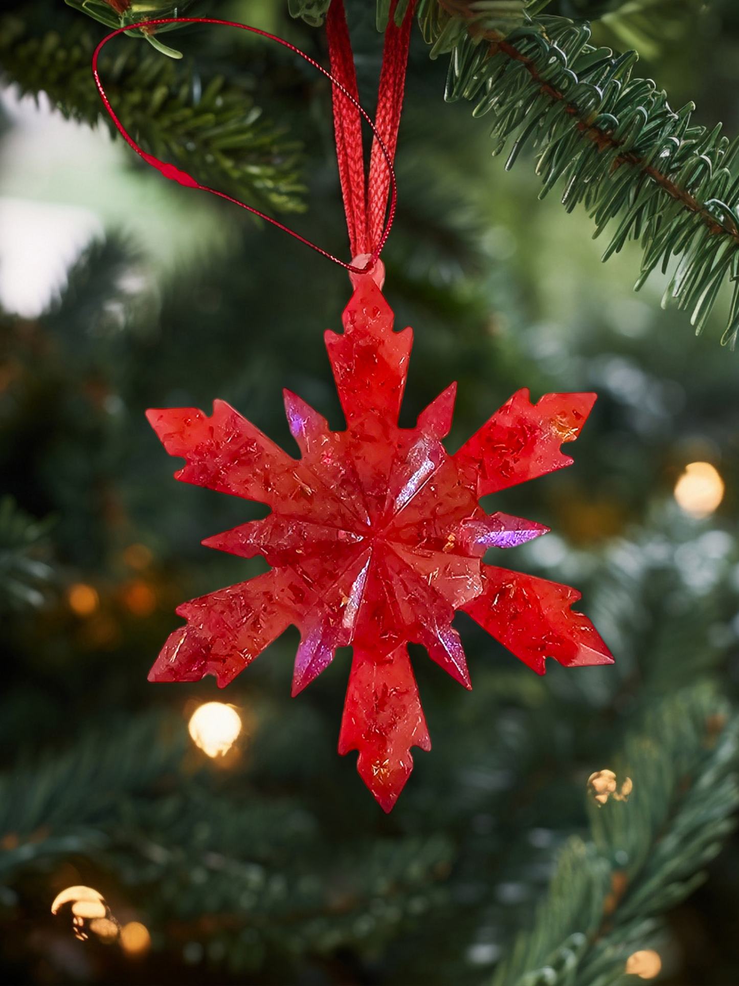 FLOCON DE SAPIN ( 2 achetés/ 1 boule Joyeux Noël offerte )