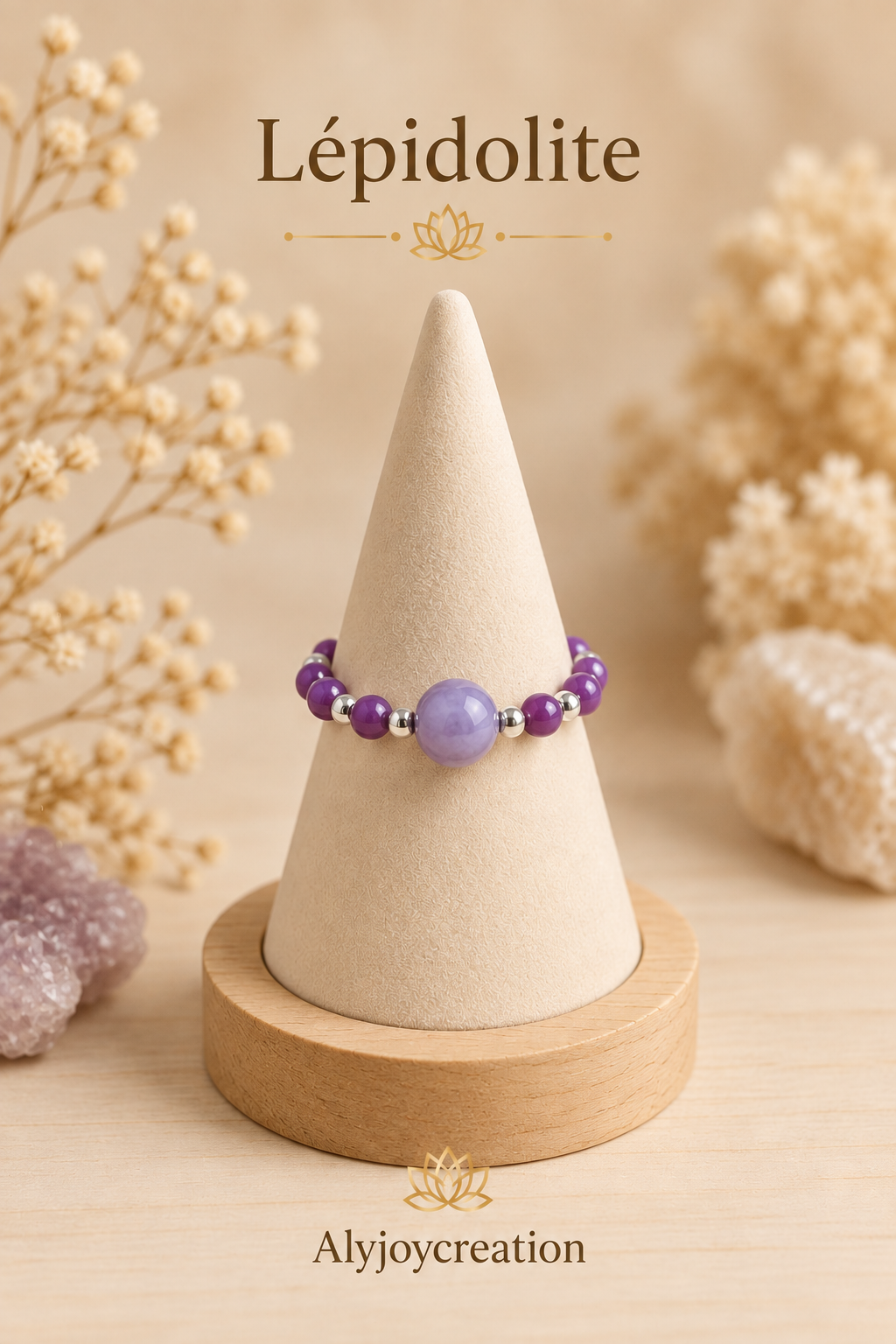 Bague Lépidolite Alyjoycreation
