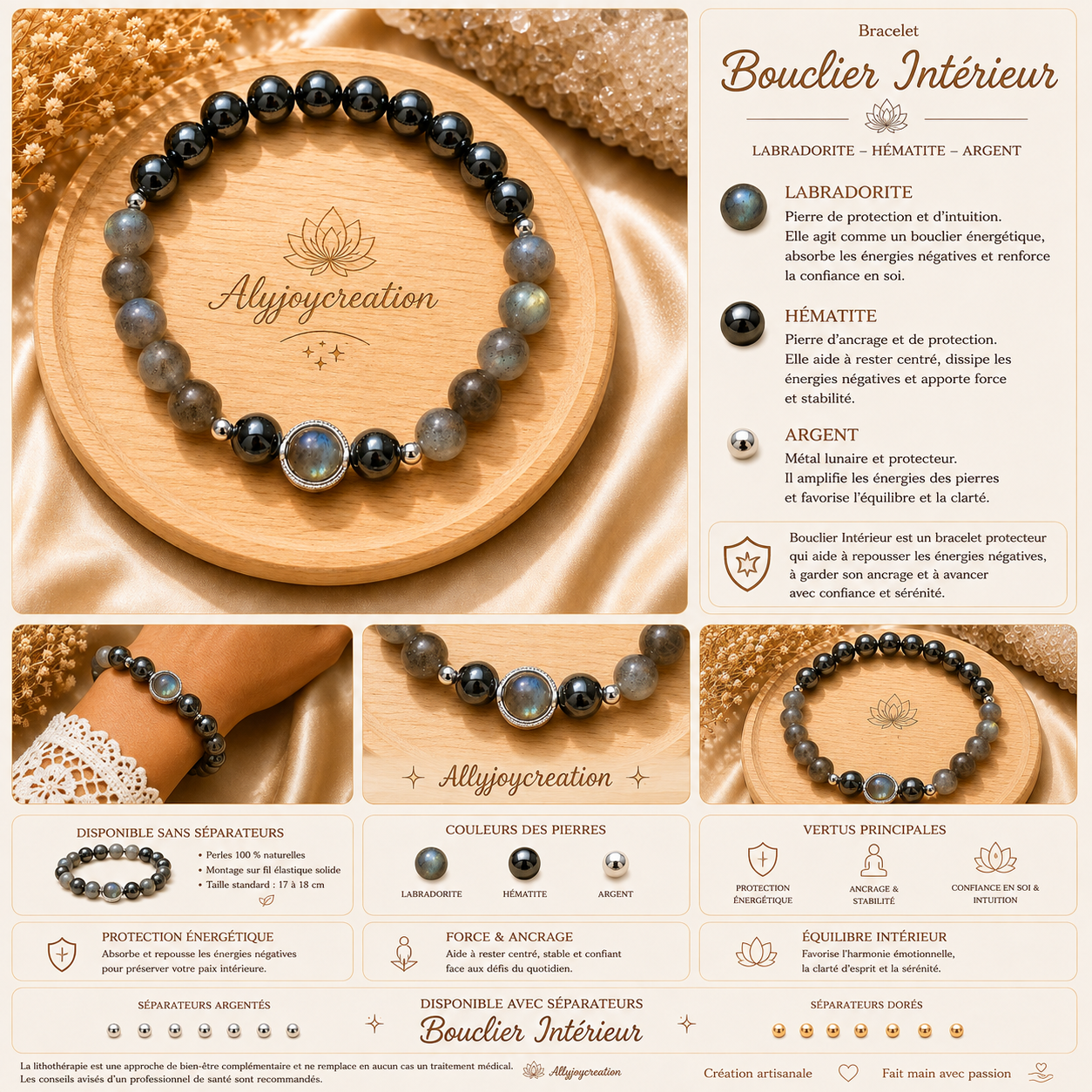 Bracelet Bouclier Intérieur