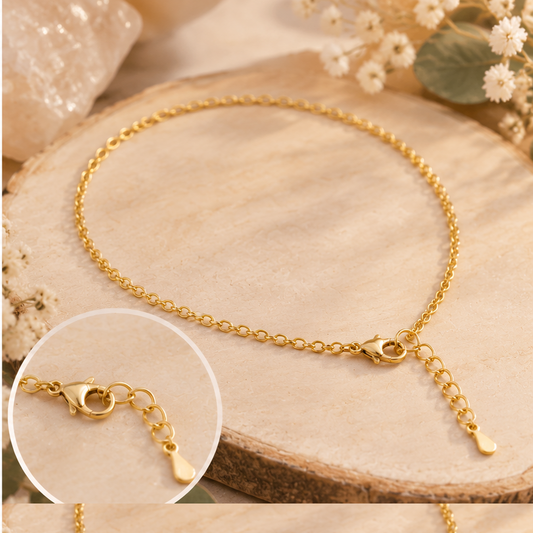 Chaîne dorée pour pendentif