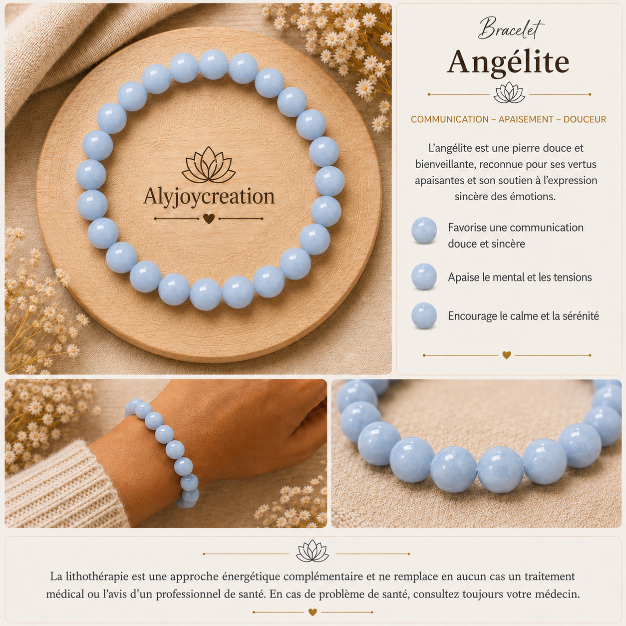 Bracelet Angélite