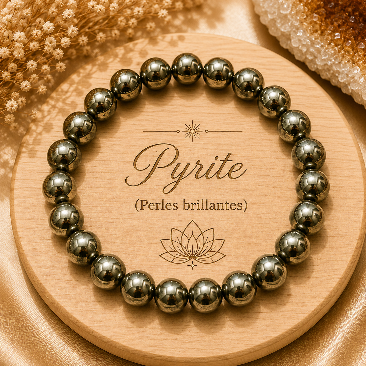Bracelet Pyrite brillante