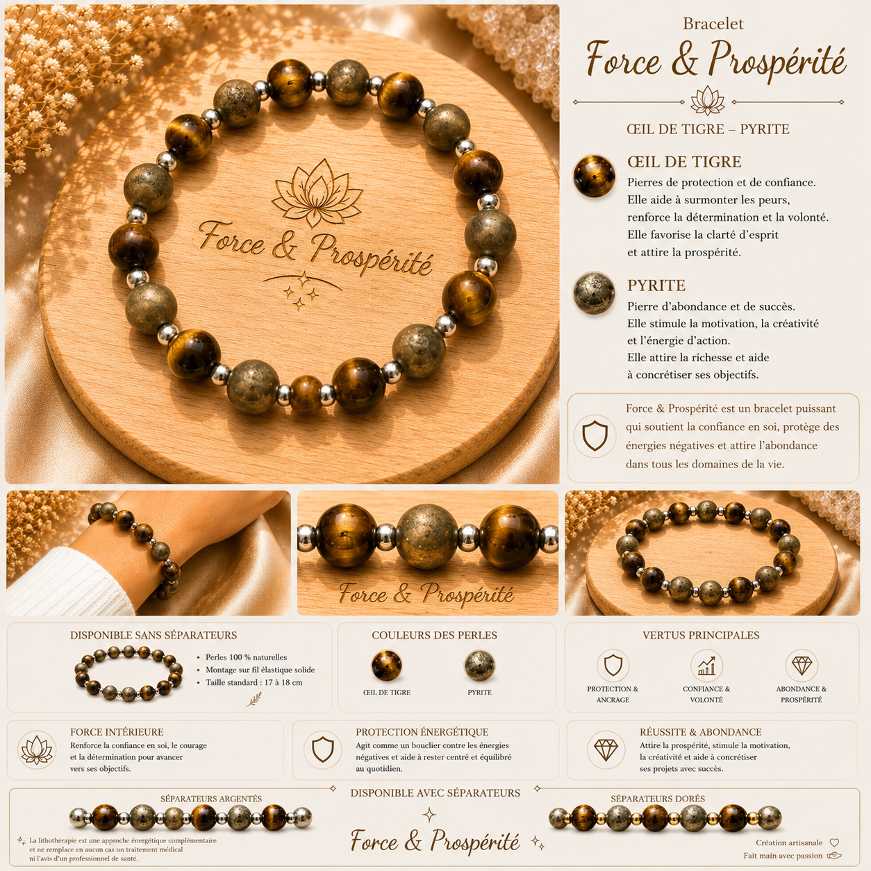 Bracelet Force & Prospérité