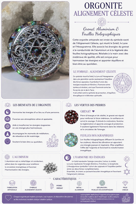 ORGONITE ALIGNEMENT CÉLESTE
