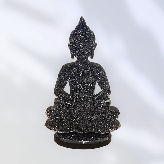Bouddha sur socle - Effet diamant (sur demande)