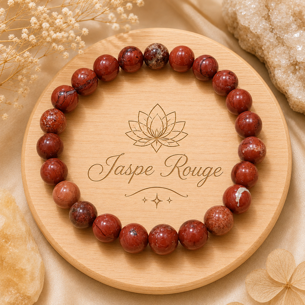 Bracelet Jaspe rouge