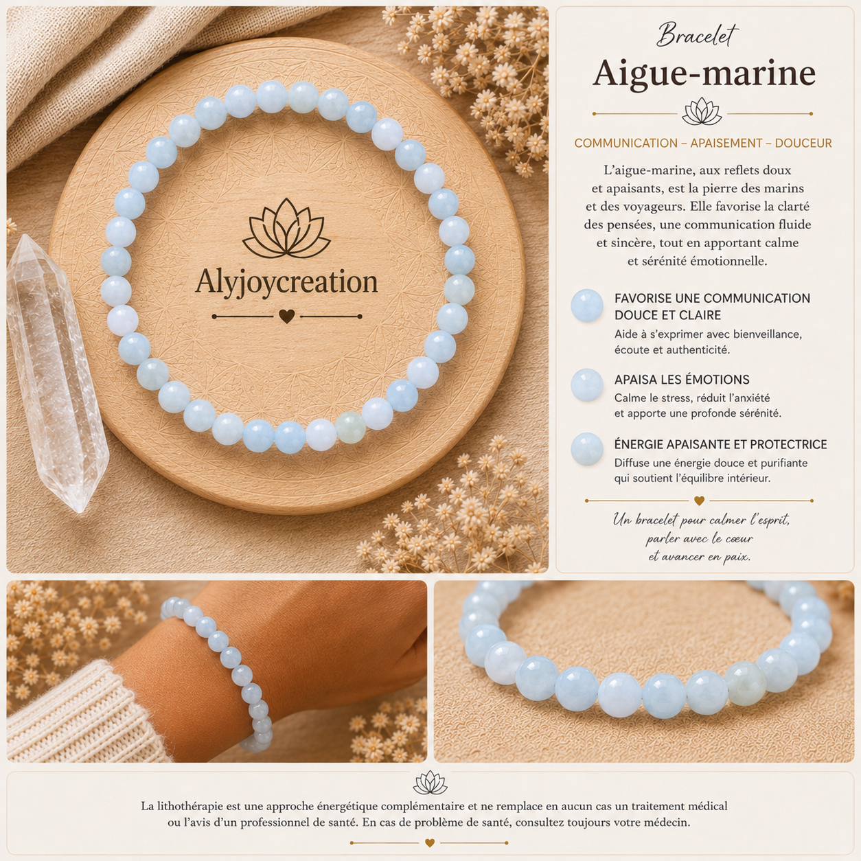Bracelet Aigue-marine
