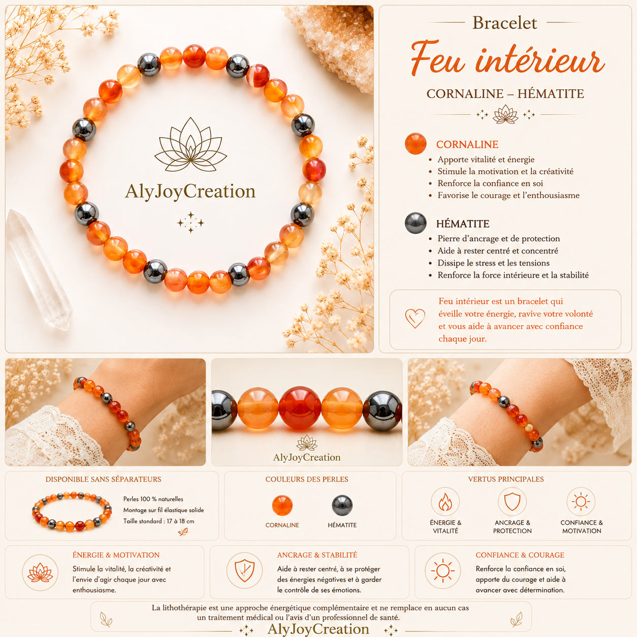 Bracelet Feu Intérieur