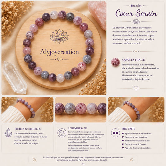 Bracelet QUARTZ FRAISE