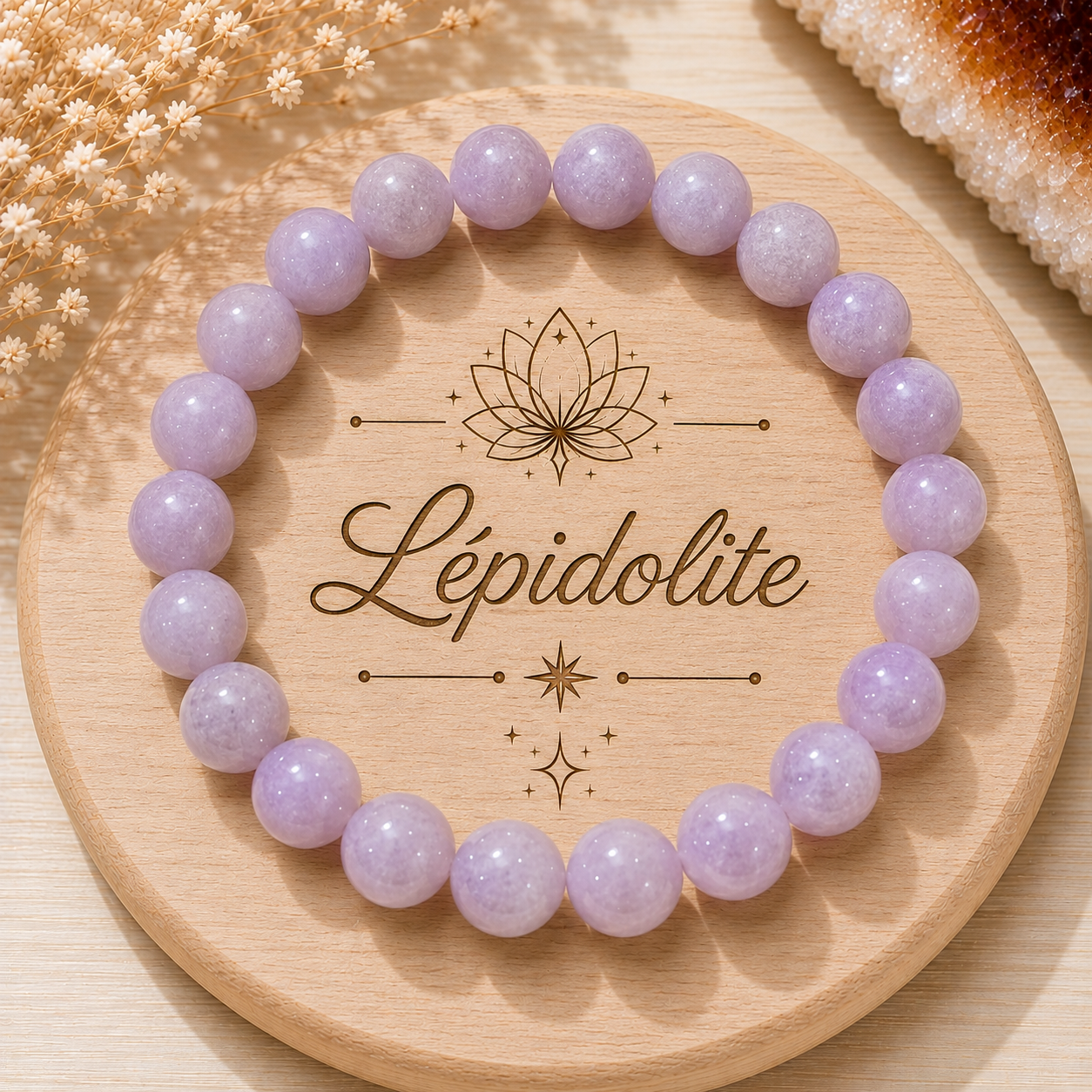 Bracelet Lépidolite