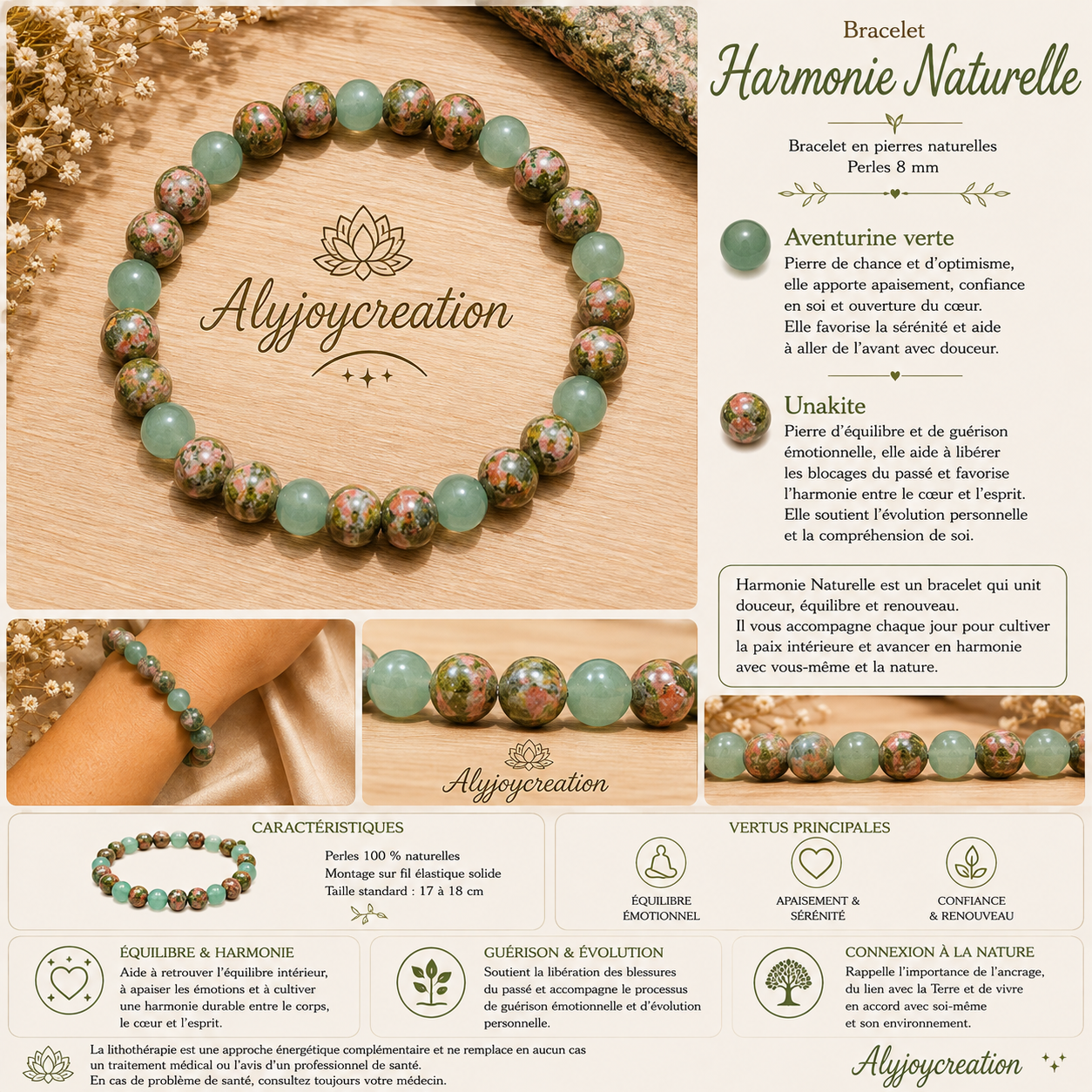 Bracelet Harmonie Naturelle